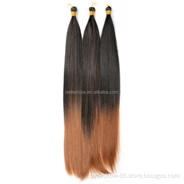 Wholesale 20 Inch smooth Braids Synthetic Silky Straight Hair Bulk Crochet Braids Hair Extensions Pony Silky Pony Silky Braiding